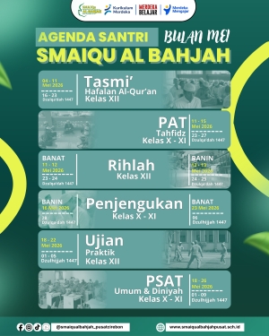 Agenda Santri Bulan Mei 2026